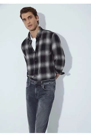 Mavi Regular Fit Kareli Siyah Erkek Gömlek M0211770-91367 Siyah