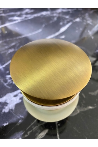 İsaoğlu Yapı Mat Gold Lavabo Gideri Antik Gold Lavabo Süzgeci Pirinç Malzeme Gold Altın