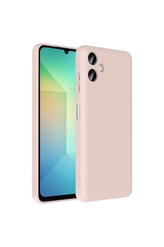 Samsung Uyumlu Galaxy A06 Kılıf Kamera Korumalı Kartlık Hazneli Zore Vitra Kapak Pembe