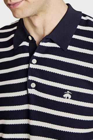 Brooks Brothers Erkek Polo Yaka Kazak Bbss26mkl004388 Lacivert Kırık Beyaz