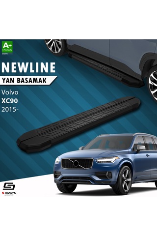 S-dizayn Volvo Xc90 2 Newline Siyah Yan Basamak 193 Cm 2015 Üzeri A+ Kalite