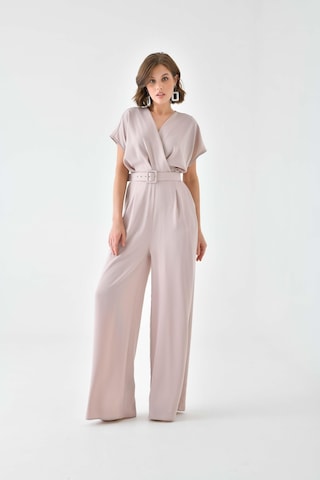 Ftz Women Kadın Kemerli Tulum Beige 30724-beige Bej