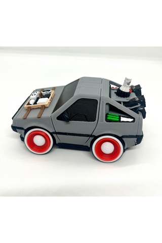Back To The Future Delorean Dmc-12 3d Araba Figürü