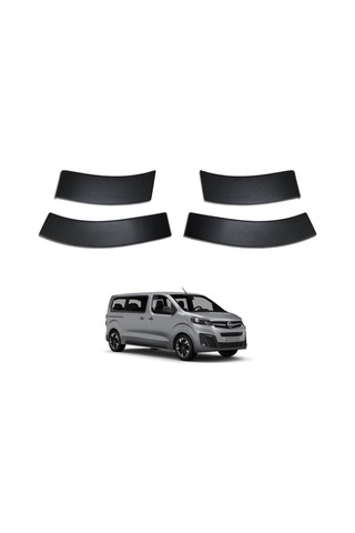 Ferrous Autoaccessories Opel Zafira Life İle Uyumlu Çamurluk Koruma Dodik Seti 8 Parça 2019 Ve Üstü