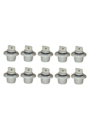 10 Adet Plastik Miçoz. Contalı. 1/2". Dış:25mm - İç:19mm