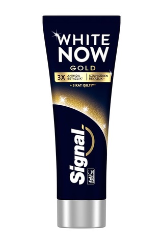 White Now Diş Macunu Gold 3 Kat Işıltı 75 Ml