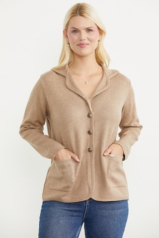 Sementa Oversize Cepli Triko Ceket - Bej