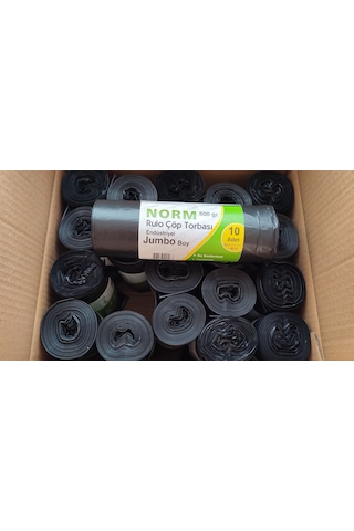 Norm Çöp Torbası - 2 Kat - Siyah - 500 Gr. - 80x110 Cm. - Koli
