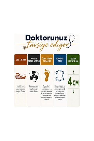 Artı Artı Ayakkabı Artı-artı001/dr-0289 Hakiki Deri Kadın Günlük Ortopedik&topuk Dikeni Fonksiyonlu Ayakkabı Taba