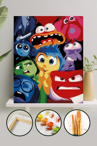 Sayılarla Boyama Tuval Seti 40x50 Cm - Ters Yüz