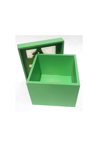 11x11x8cm Boyutlarında Ağaç Desenli Boncuklu Ahşap Hediye Kutusu Kaliteli Ahşaptan Üretilmiştir