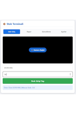 Stok Sayım Terminal Modülü