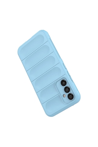 Herşeytrend Samsung Galaxy Uyumlu A25 5g Kılıf Optimum Silikon - Sky Blue Çok Renkli