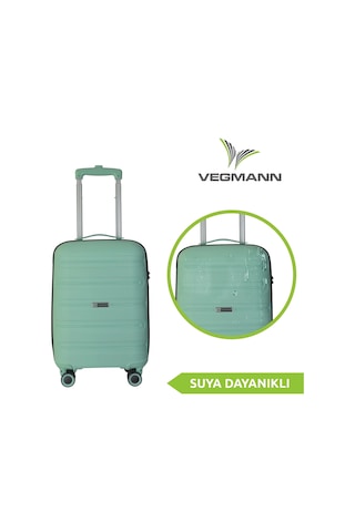 Vegmann Polipropilen Pp Atlas Su Yeşili Büyük Boy Valiz Su