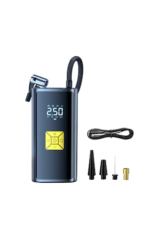 Symbee Akıllı Otomobil Hava Pompa, Kablosuz Dijital Göstergeli, Otomatik Doldurma-durdurma, Led Işıklı, 150psı, Li-poly Batarya Dc12v + Type-c Şarj