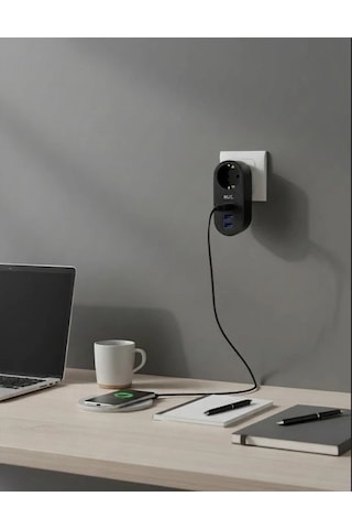 Ftr-07 2xusb 1xtypec Termal Akım Korumalı Isıya Dayanıklı Tekli Priz 1