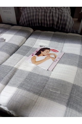 Hobby Home Collection Çift Kişilik Müslin Yatak Örtüsü Takımı 240 X 260 Cm Yastık Kılıfı 2 Adet 50 X 70 Cm Gri