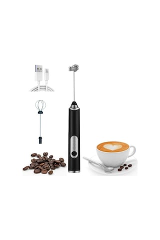 Jms Usb Şarj Edilebilir 3 Hız Kademeli Elektrikli Süt Köpürtücü