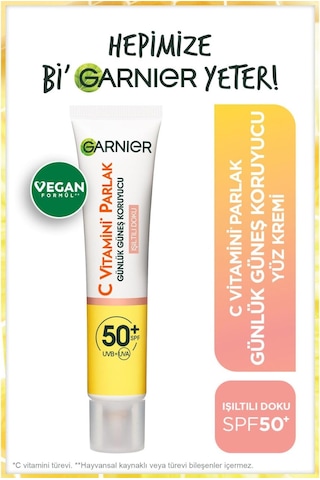 C Vitamini Parlak Günlük Güneş Koruyucu Fluid Yüz Kremi Işıltılı Doku Spf50, 40 Ml 85217326