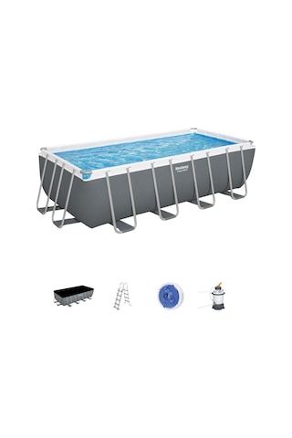 Bestway 56671 Steel Pro Max Prefabrik Yer Üstü Havuz Seti 4,88 M X 2,44 M X 1,22 M