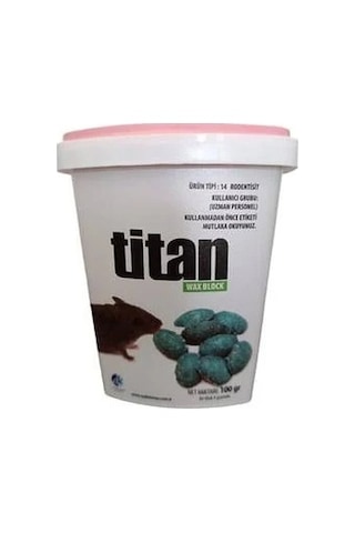 Titan Wax Block Badem Fare Zehiri 100 G