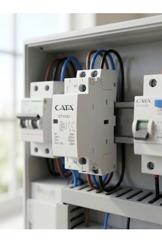 Cata Ct 9183 Sesiz Modüler Aydınlatma Kontaktörü 25a