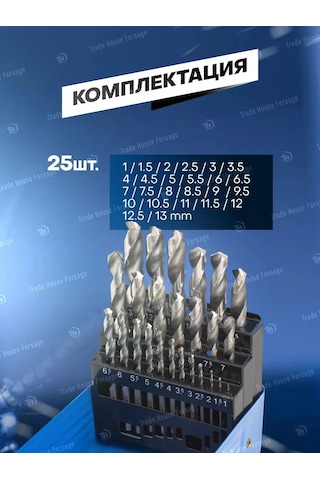 Forsage 25 Parçalık Metal Matkap Ucu Seti 198463100