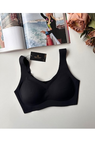 Carla Balensiz Dikişsiz Push-up Invisible Ice-silk Görünmez Süt Siyah