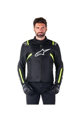Alpinestars T-sps V2 Wp Korumalı Motosiklet Montu Siyah Beyaz Sarı