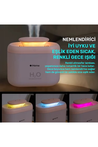 Npo İhome14 Rgb Renkli 3300ml Aromaterapi Difüzör Ultrasonik Hava Nemlendirici Buhar Makinesi 