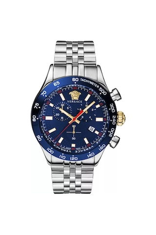 Versace Vrscve2u01024 Hellenyium Chronograph Erkek Kol Saati Metalik Gri