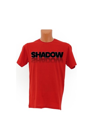 Shadow Baskılı Tişört Kırmızı Shadow Baskılı Tişört Kırmızı