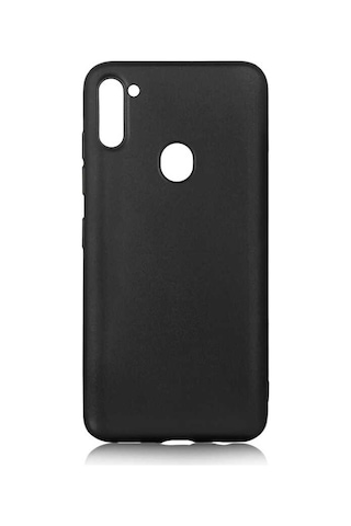 Galaxy A11 Kılıf Zore Premier Silikon Kapak Siyah