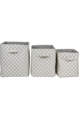 Koçtaş Monogrom Sepet Bej Gri 36 x 26 x 29.5 CM Çok Renkli