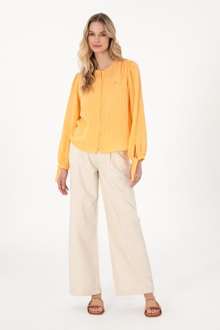 U.S. Polo Assn. Kadın Ekru Loose Fit Kanvas Pantolon 50309133-VR019