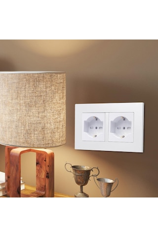 Homyl İtalyan Standardı Duvar Prizi 16a Elektrikli Pc Plakası