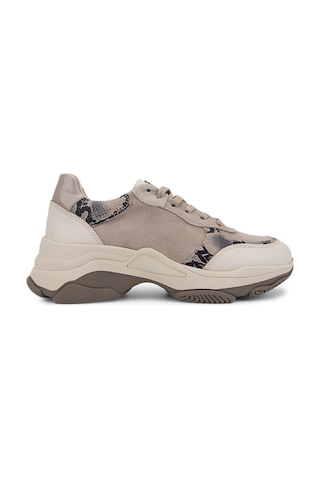 Tamer Tanca Kadın Hakiki Deri Bej Süet Sneakers & Spor Ayakkabı 154 3382 Bn Ayk Sk25-26 Bej Suet Bej