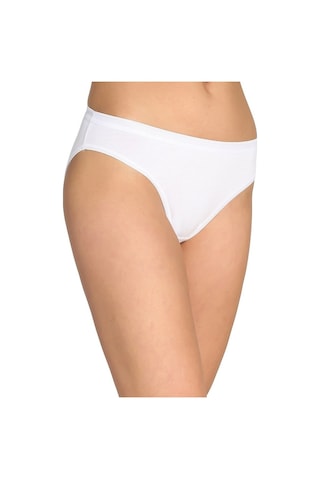 Tutku Kadın 6'Lı Bikini Slip Külot Beyaz