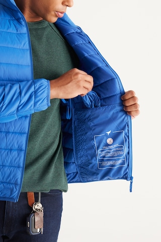 Ac&Co / Altınyıldız Classics Standart Fit Normal Kesim Dik Yaka Erkek Mont Indigo İndigo