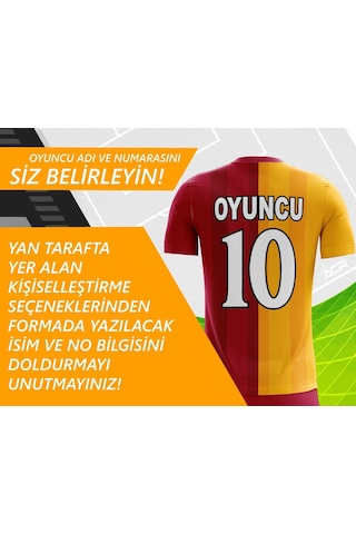 Acr Giyim Kişiye Özel Futbol Forması - Dizayn : Sarı - Kırmızı Çok Renkli