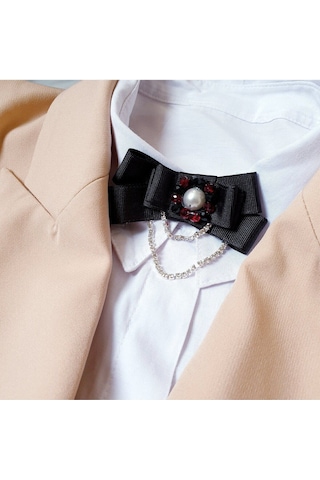 Lux Broş Taşlı Yaka Süsü,yaka Çiçeği,yaka Brosu,yaka Aksesuarı,kurdalesı 329 Beyaz