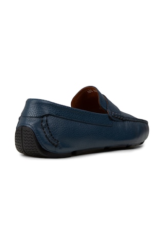 Deery Erkek Hakiki Deri Mavi Loafer Penny - E0920mmvıc01