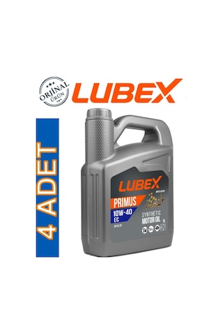 Lubex Primus Ec 10W-40 Sentetik Motor Yağı 4 x 5 L