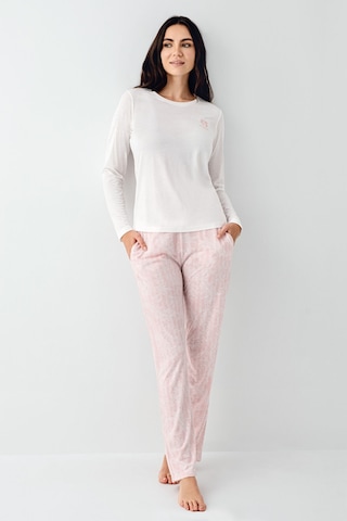 Pierre Cardin Kadın Beyaz Pijama Takımı Pc9085-s-v2 Beyaz