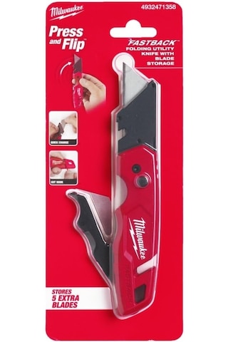 Milwaukee Fastback Maket Bıçağı Yedekli Yeni 4932471358