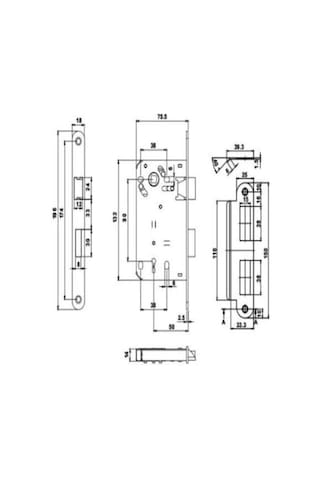 Oda Kapı Kilit Sessiz Kilit, Sağ Ve Sol Yön Uyumlu