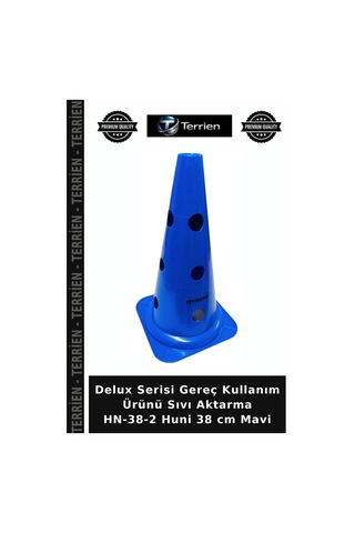 Özel Üretim Ev Aletleri Servis Aleti Gereç Hn-38-2 Huni 38 Cm Mavi