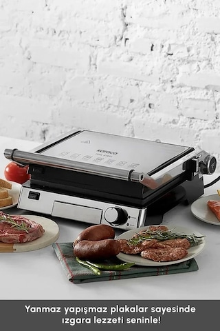 Karaca Biogranit 2000 W Paslanmaz Çelik Izgara ve Tost Makinesi