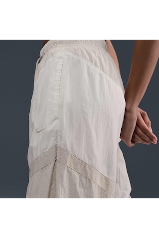 Nike Sportswear Street Woven Open-hem Oversıze Kadın Eşofman Altı-sportxstore Krem