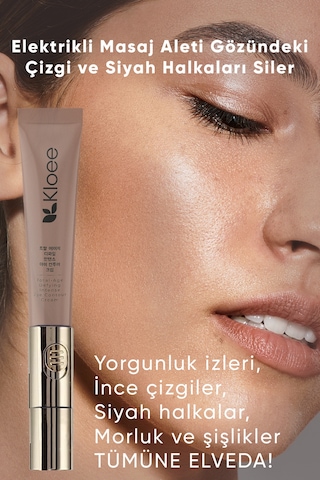 Kloee Yaşlanma Ve Kırışıklık Karşıtı Titreşimli Elektrik Masajlı Göz Altı Halka Ve Morluk Bakım Kremi 20 ML